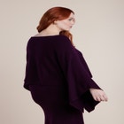 Draped Cropped Sweater image number null
