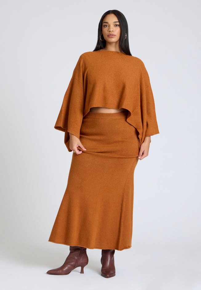 Sweater Maxi Skirt image number null
