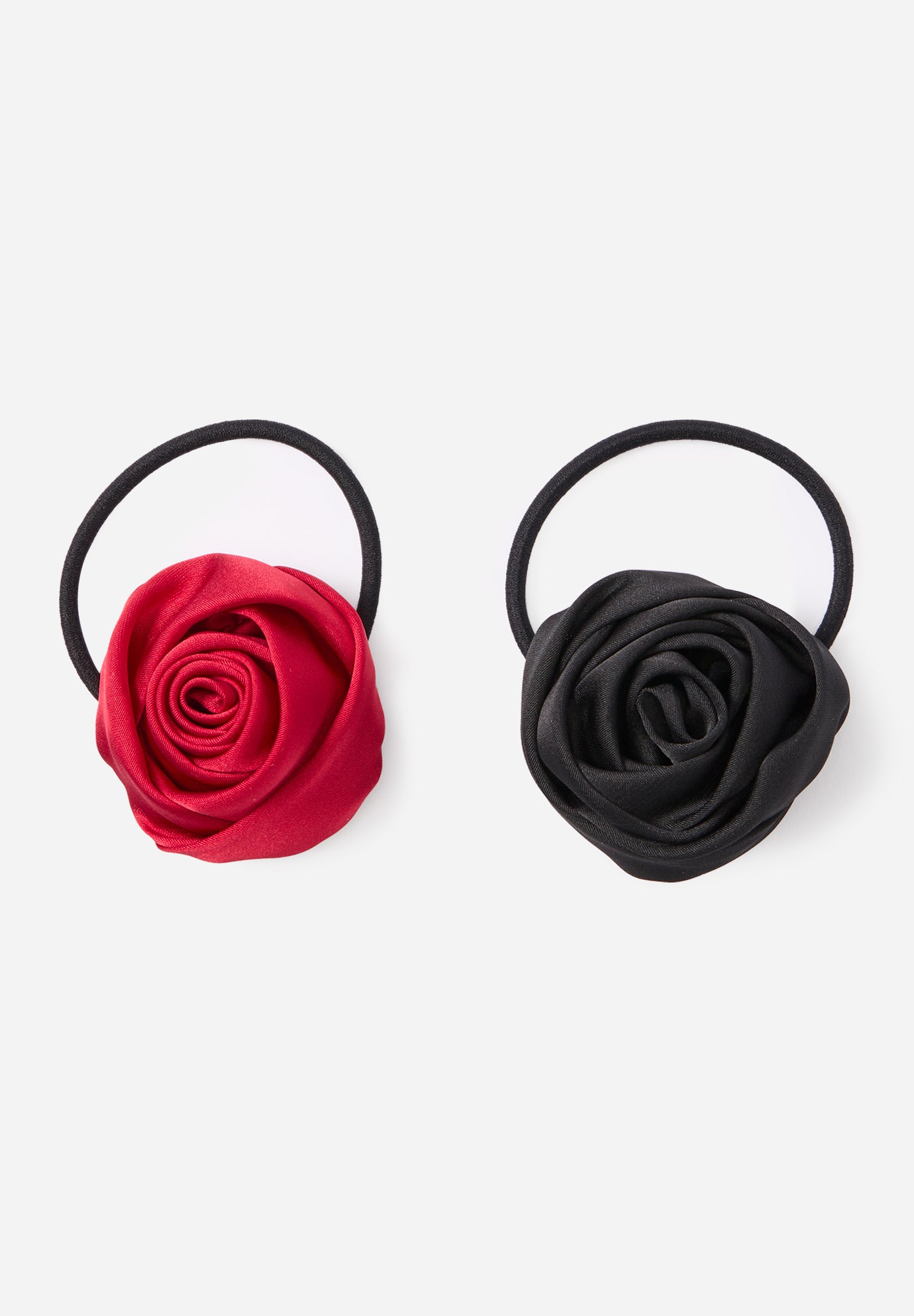 2Pk Rosette Hair Tie image number 0