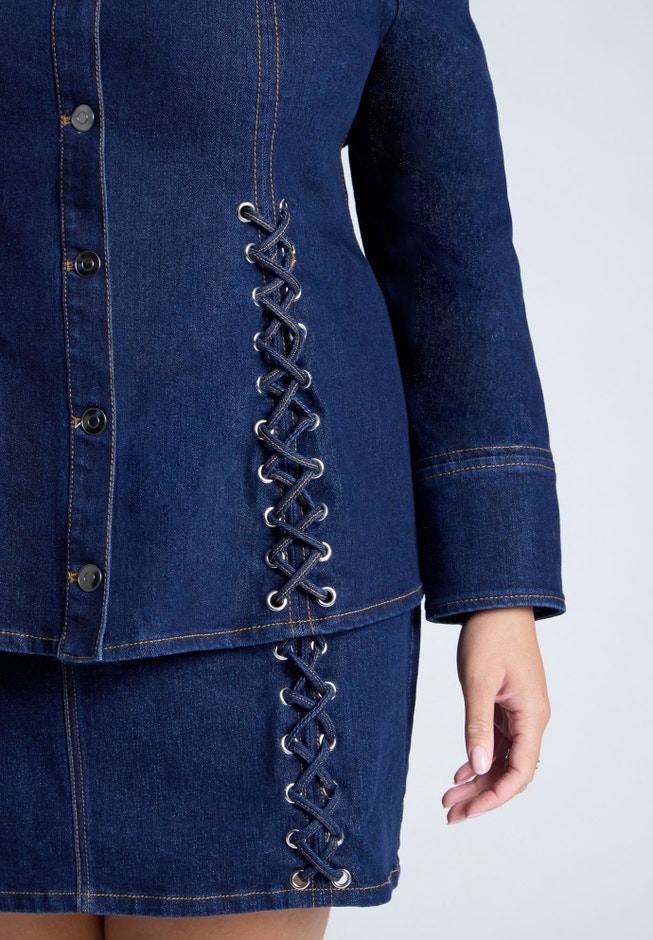 Laced Denim Jacket image number 3