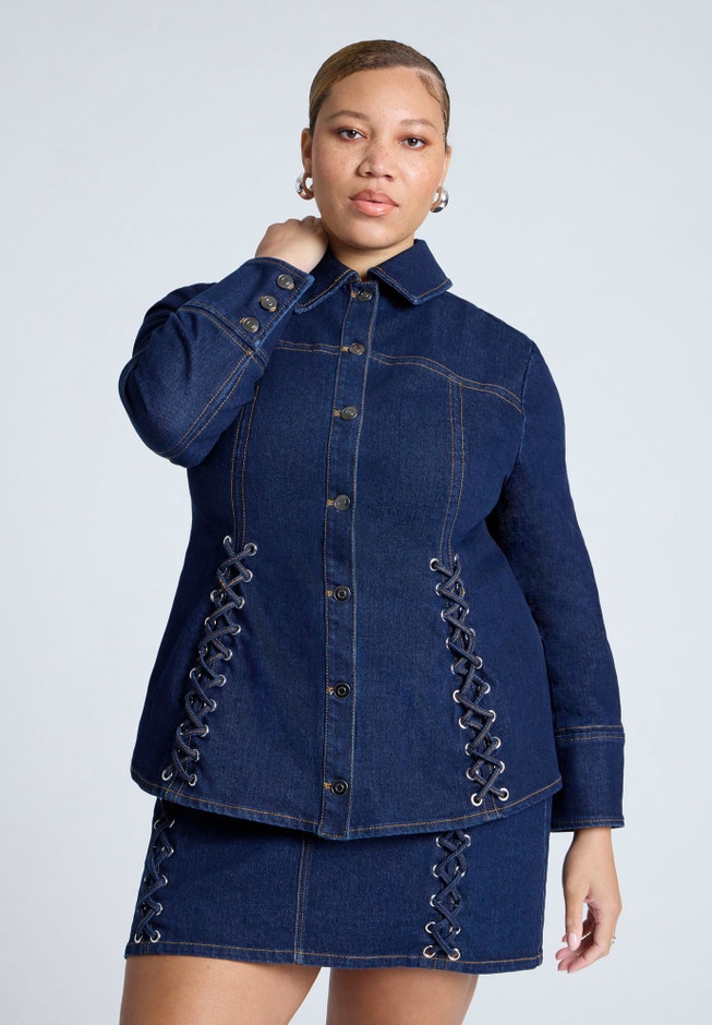 Laced Denim Jacket image number 0