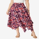 Plus Size Handkerchief Hem Skirt image number null