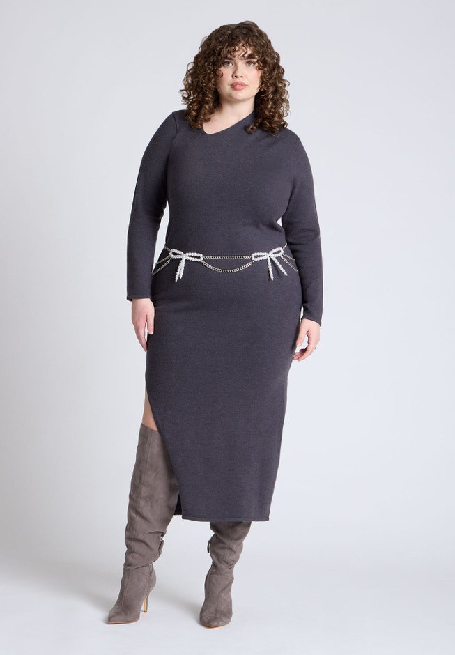 Pearl Bow Chain Belt image number null