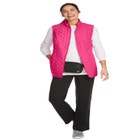 Zip-Front Quilted Vest image number null