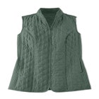 Zip-Front Quilted Vest image number null