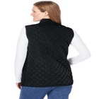Zip-Front Quilted Vest image number null