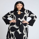 Printed Collared Maxi Dress image number null