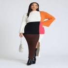 Colorblocked Maxi Dress image number null