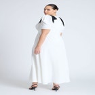 Flowy Bow Detail Maxi Dress image number null