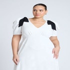 Flowy Bow Detail Maxi Dress image number null