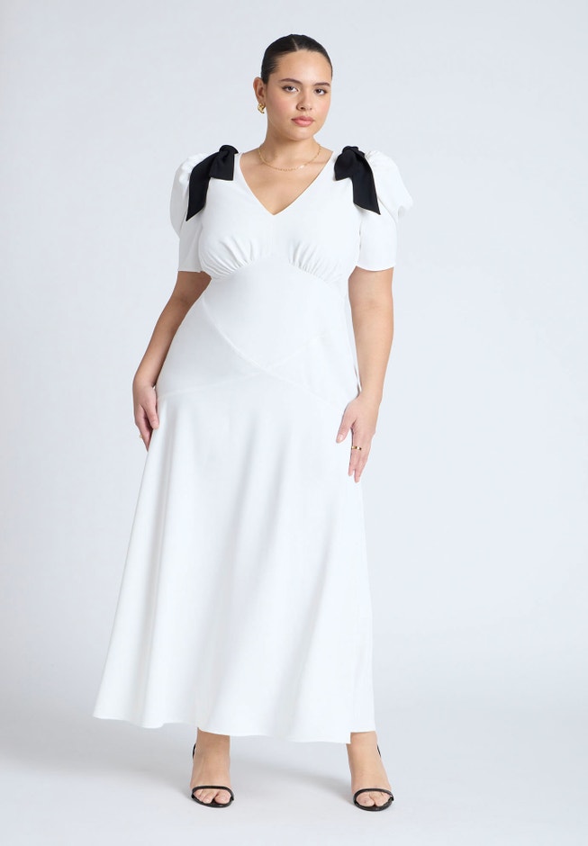 Flowy Bow Detail Maxi Dress image number 0