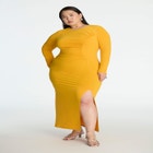 Shirred Detail Maxi Dress image number null