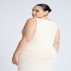 Cinched Waist Sweater Vest image number null