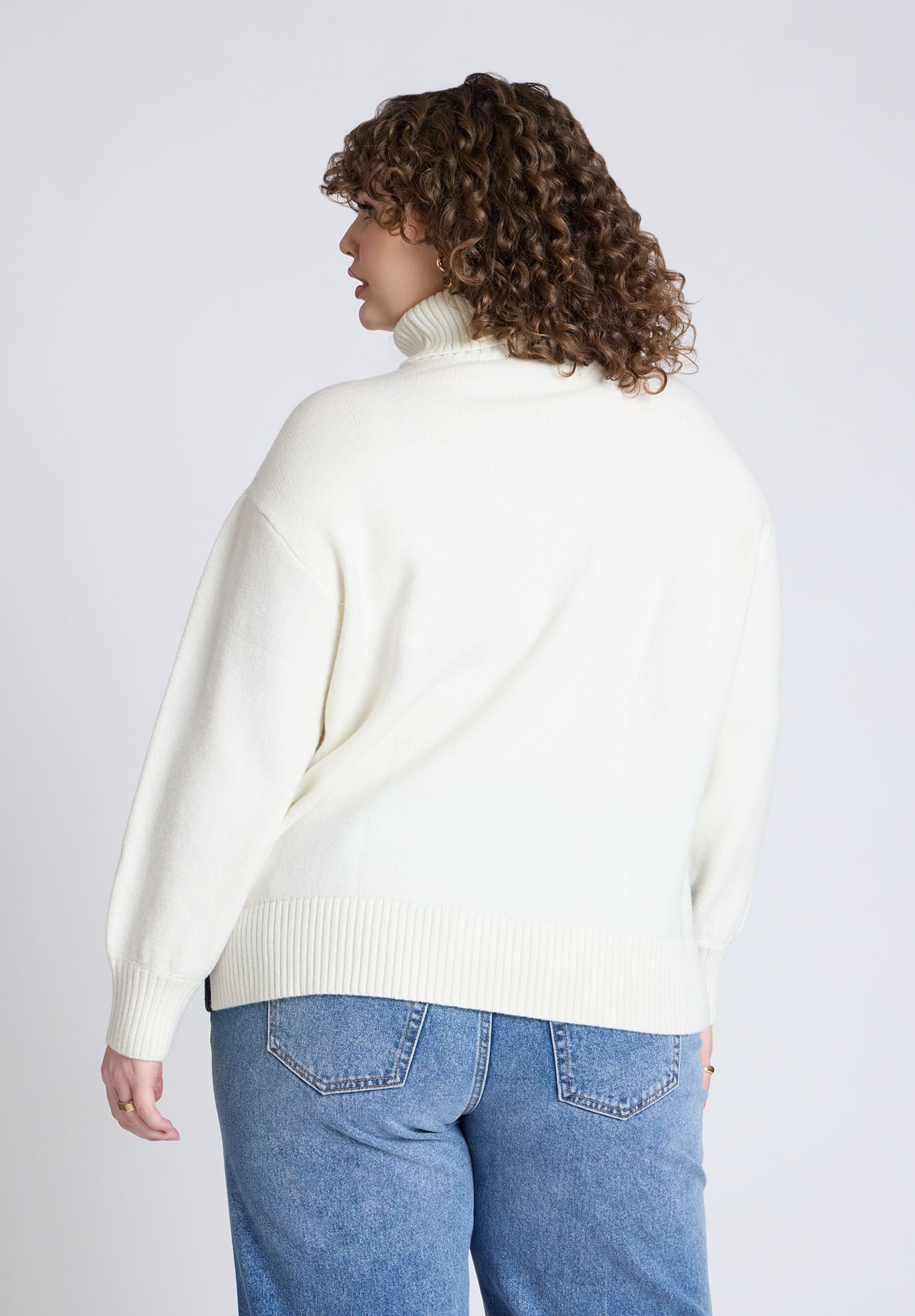 Mixed Knit Turtleneck image number 1