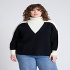Mixed Knit Turtleneck image number null