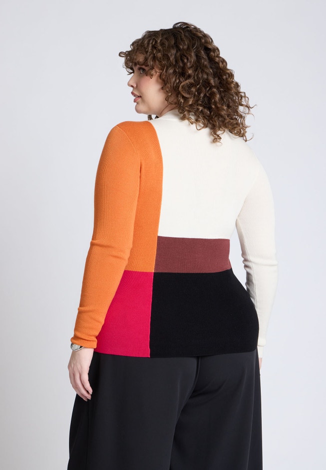 Color Blocked Sweater image number 1