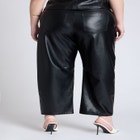 Faux Leather Barrel Leg Pant image number null