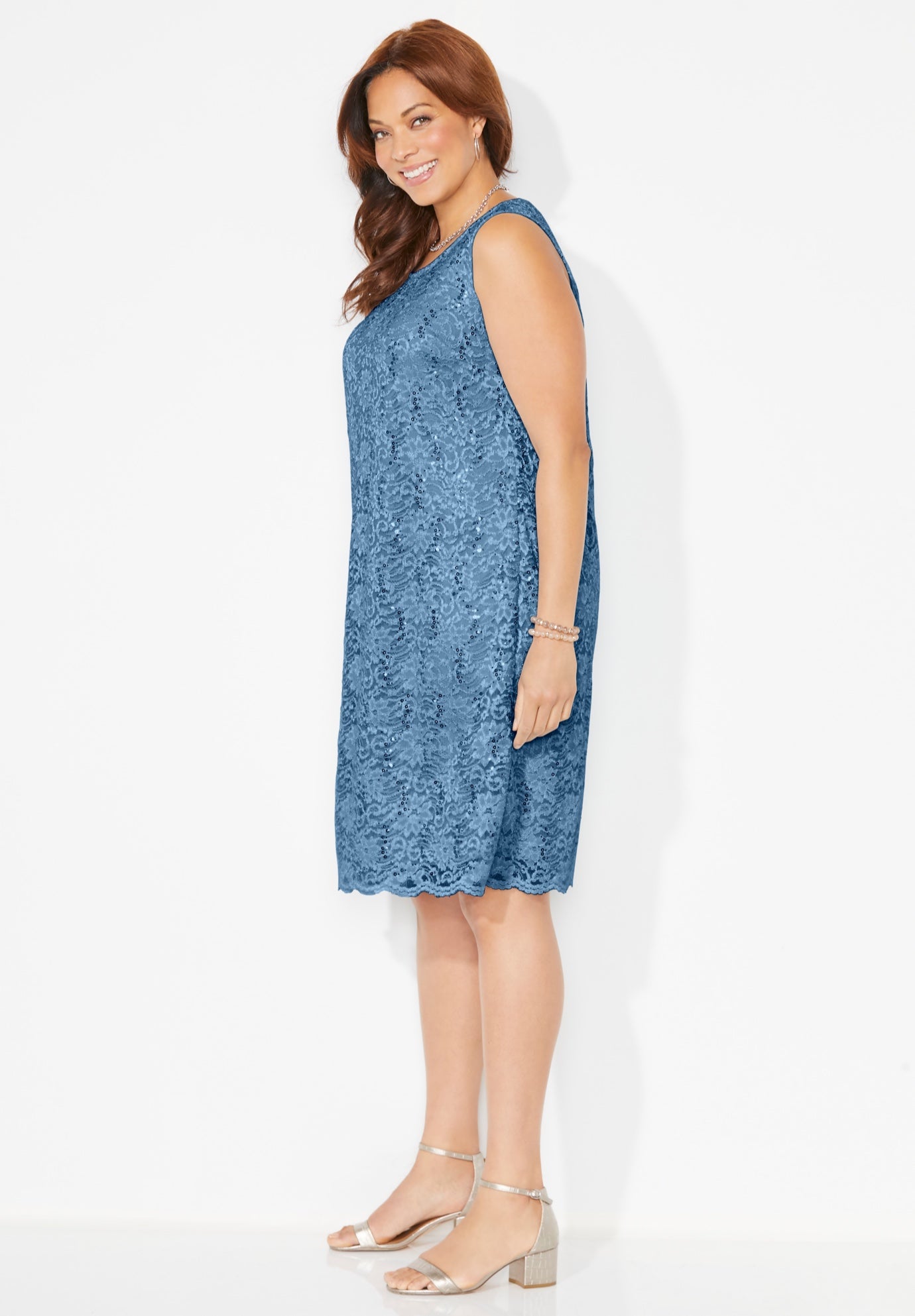 Sparkling Lace Jacket Dress image number 2