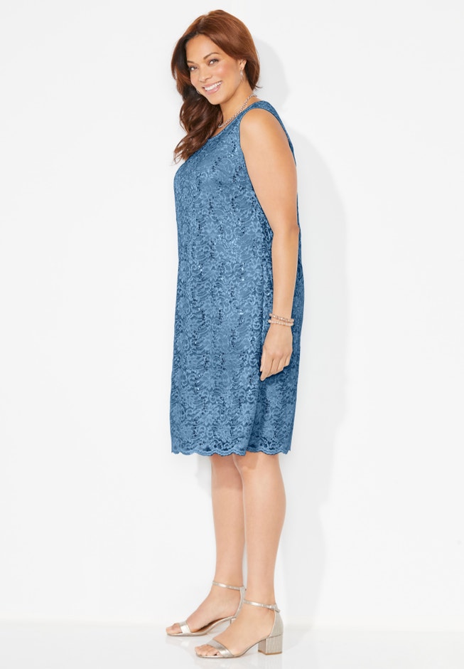 Sparkling Lace Jacket Dress image number 2