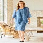 Sparkling Lace Jacket Dress image number null