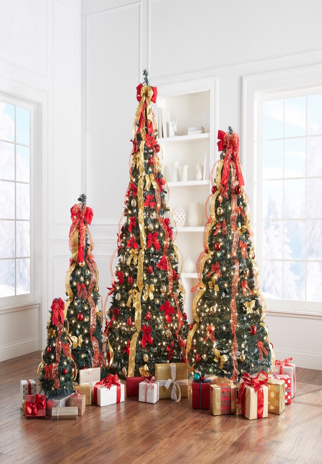 Fully Decorated Pre-Lit 4½' Pop-Up Christmas Tree image number 4