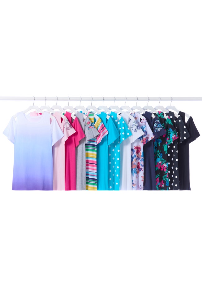 Short-Sleeve Cold-Shoulder Tee image number 3