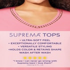 Suprema&reg; Crochet V-Neck Tee image number 1