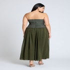 Strapless Flowy Maxi Dress image number null