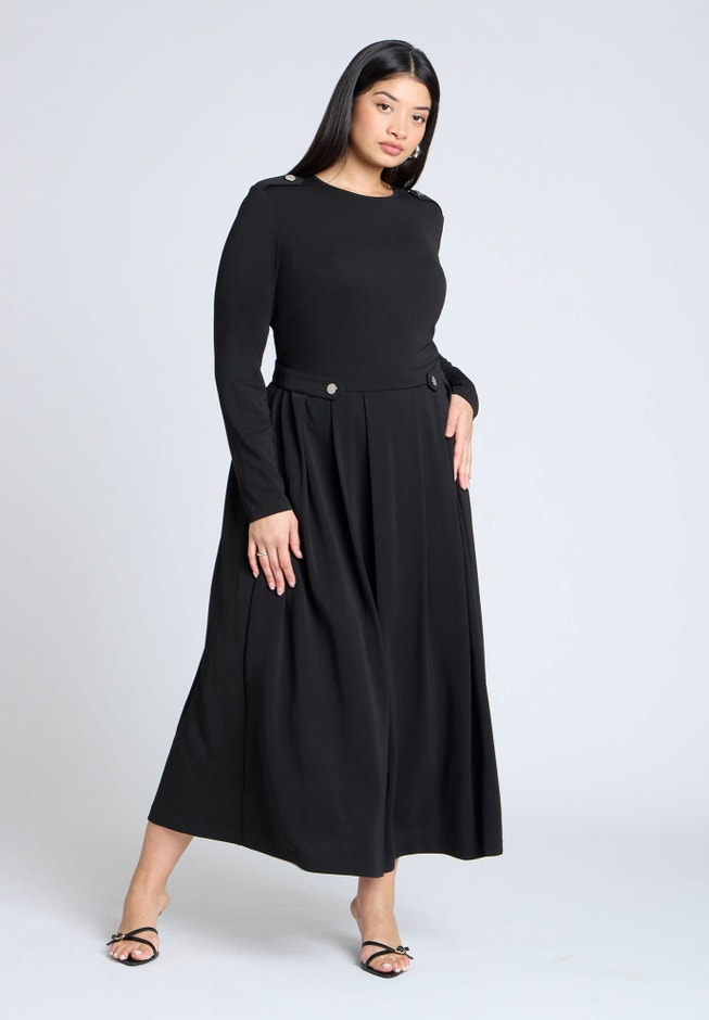 Eupalette Dress With Pleats image number 0