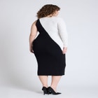 Colorblocked Asym Dress image number null
