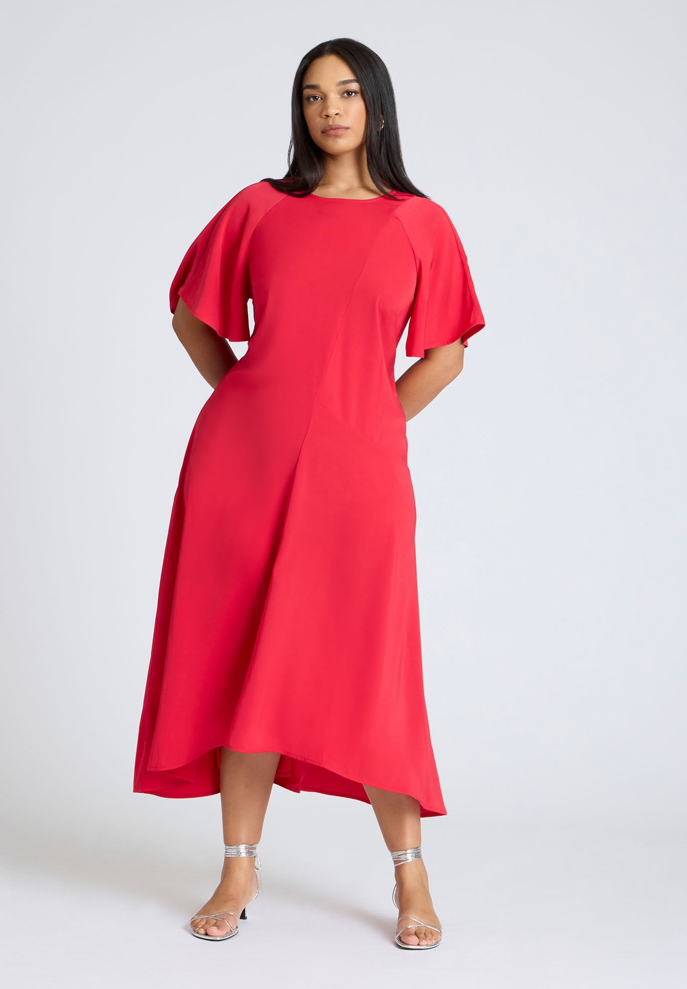 Seam Detail Relaxed Midi Dress image number 0