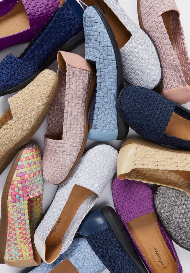 The Bethany Stretch Woven Slip On Flat image number 11
