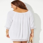 Giana Crochet Cover Up Tunic image number null