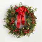 28" Pre-Lit Holiday Classic Wreath image number null