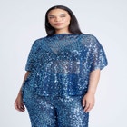 Sequin Poncho image number null