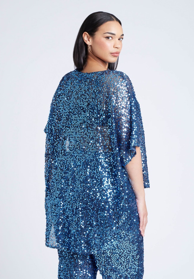 Sequin Poncho image number null