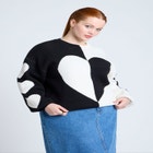 Heart Intarsia Sweater image number null