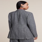 Double-Breasted Herringbone Blazer image number 1