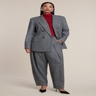 Double-Breasted Herringbone Blazer image number 2