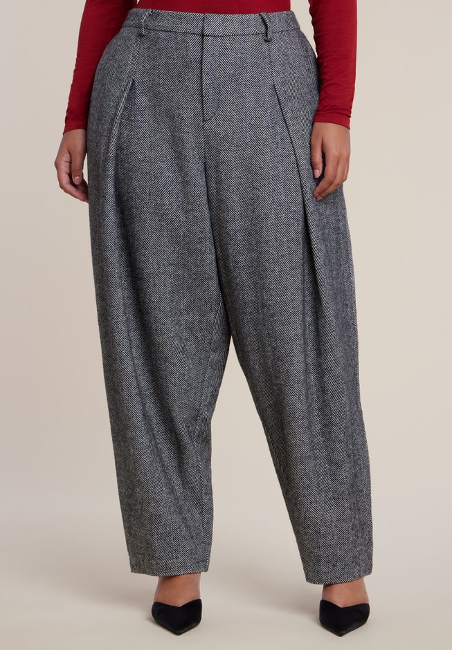 Herringbone Straight-Leg Trouser image number 1