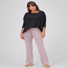 Velour Bootcut Lounge Pants image number null