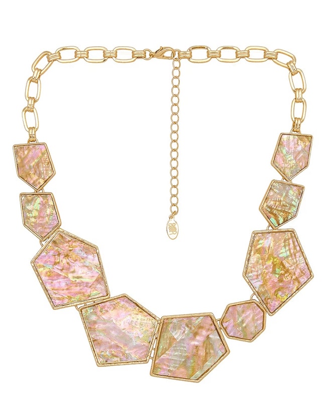 Mother Of Pearl Statement Necklace image number 0