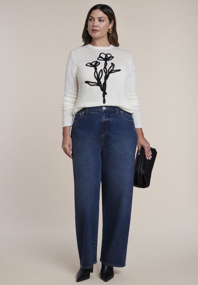 Fitted Illustrative Sweater image number 2