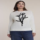 Fitted Illustrative Sweater image number 0