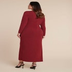 Twist Detail Knit Maxi Dress image number null