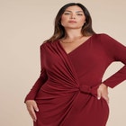 Twist Detail Knit Maxi Dress image number null