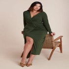 Twist Detail Knit Maxi Dress image number null