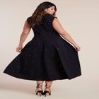 Stud Detail Ponte Midi Dress image number null