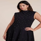 Stud Detail Ponte Midi Dress image number null