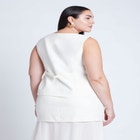 Split Hem Suiting Vest image number null